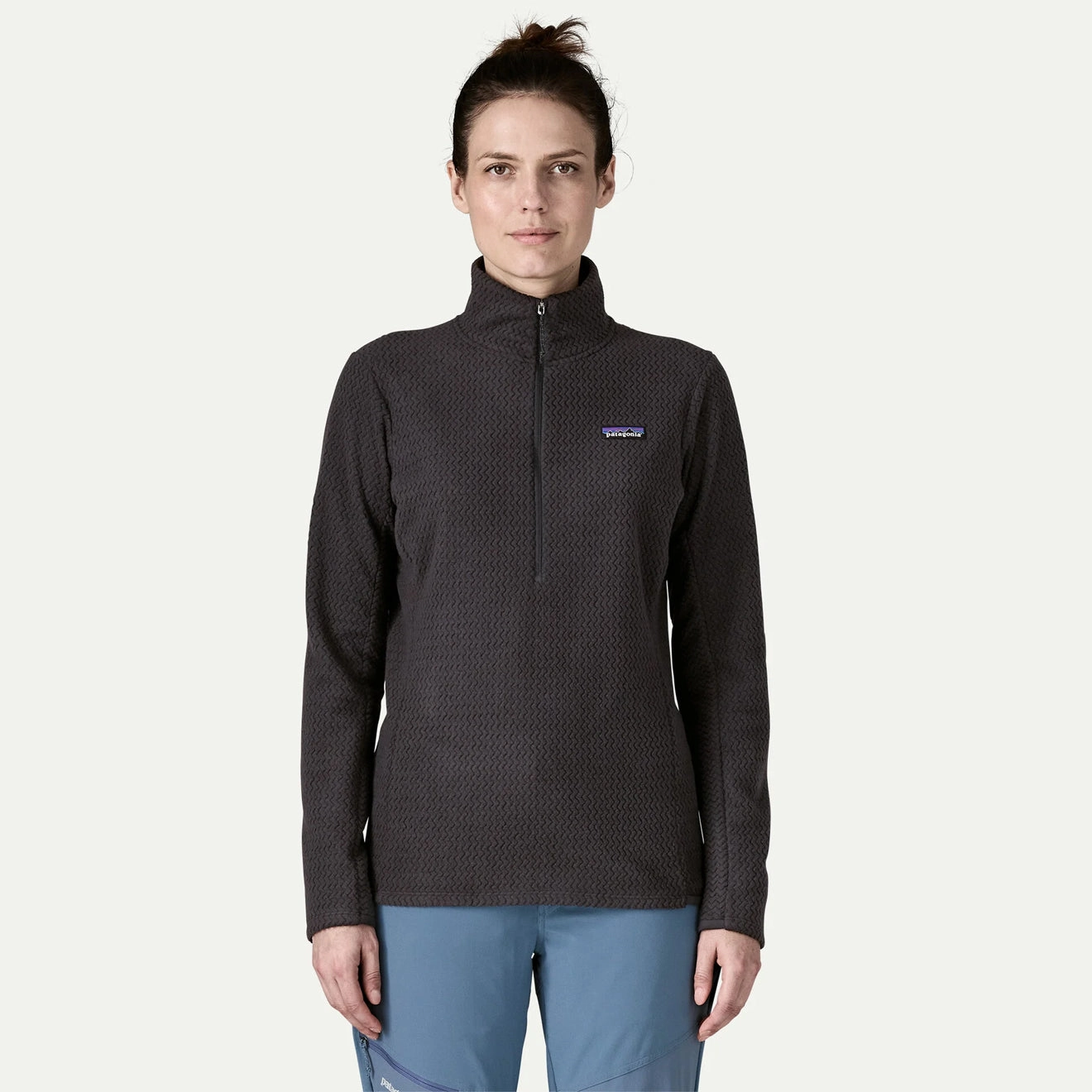 Patagonia Womens R1 Air Fleece Zip-Neck Black Limited Stock Alert Dont Miss This Offer