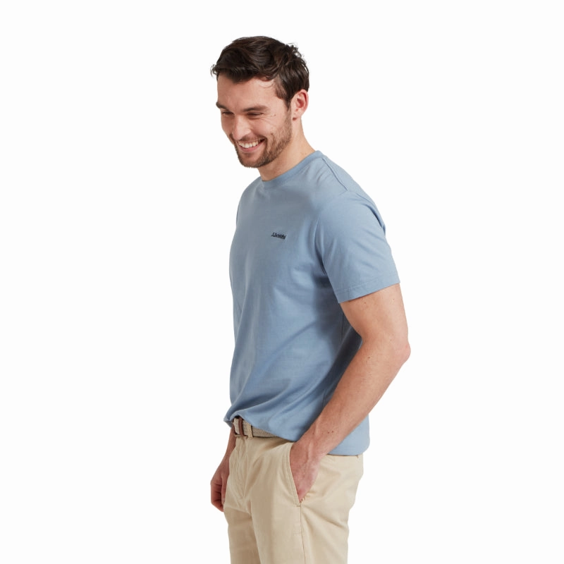 Limited Stock Deals Last Chance Steal Schoffel Trevone Mens T-Shirt - Pigeon Blue