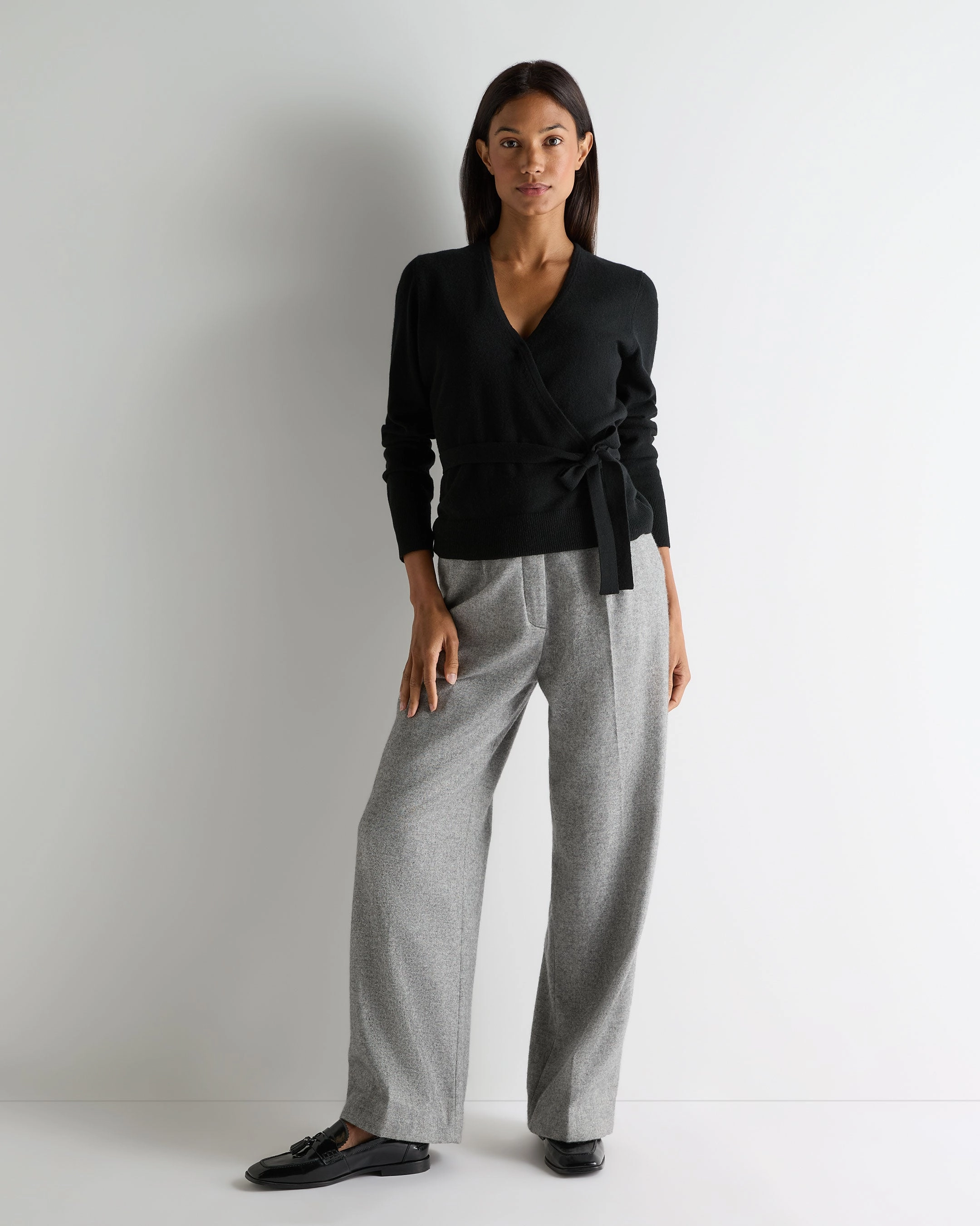 Grab It Before Gone Dont Miss These Savings Women'S Arabella Wrap Cashmere Cardigan Black