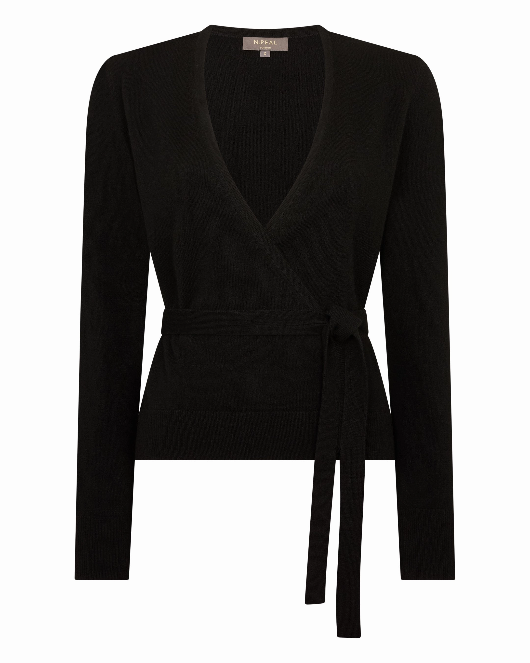 Hot Savings Alert Limited Time Steal Women'S Arabella Wrap Cashmere Cardigan Black