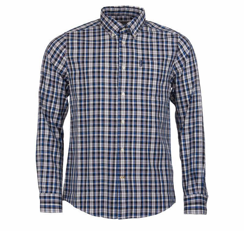 Barbour Country Check 2 Tailored Mens Shirt - Blue Special Price Today