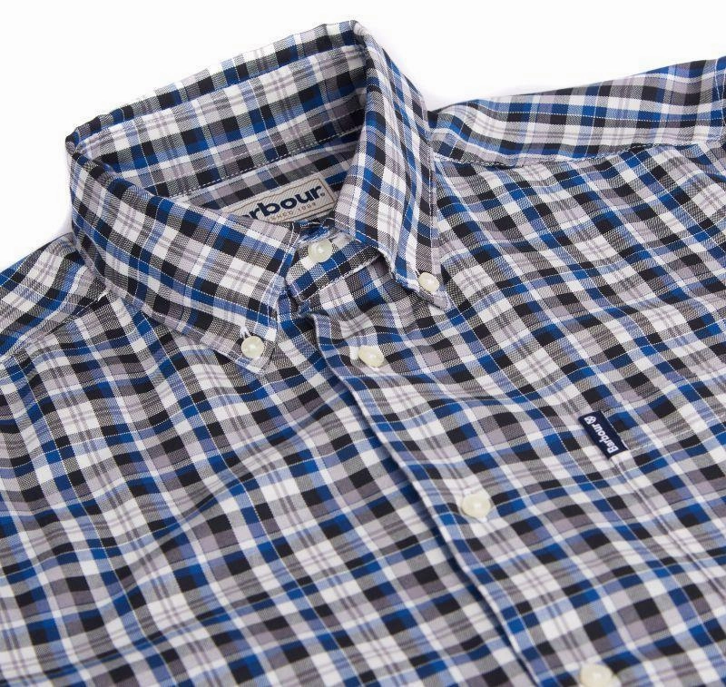 Barbour Country Check 2 Tailored Mens Shirt - Blue Today Only Hot Pick Instant Hot Deal