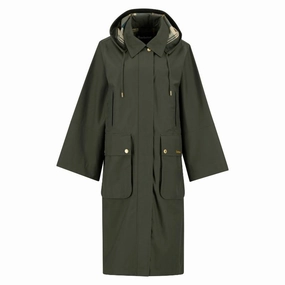 Dont Miss This Deal Barbour Maude Ladies Waterproof Jacket - Olive/Ancient Tartan