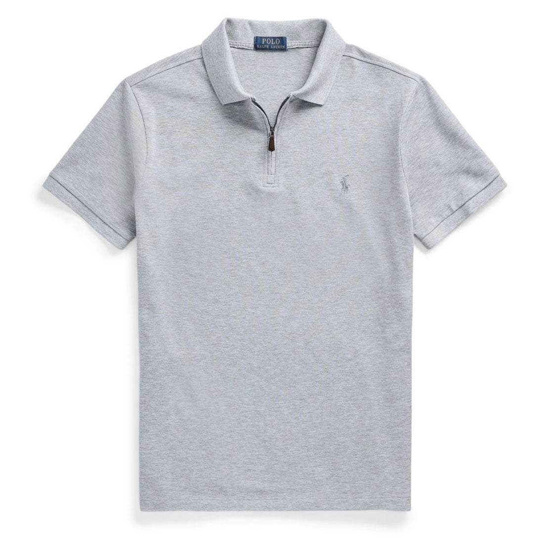 Trending Savings Now Polo Ralph Lauren Custom Slim Fit Zip Neck Polo Shirt Andover Heather