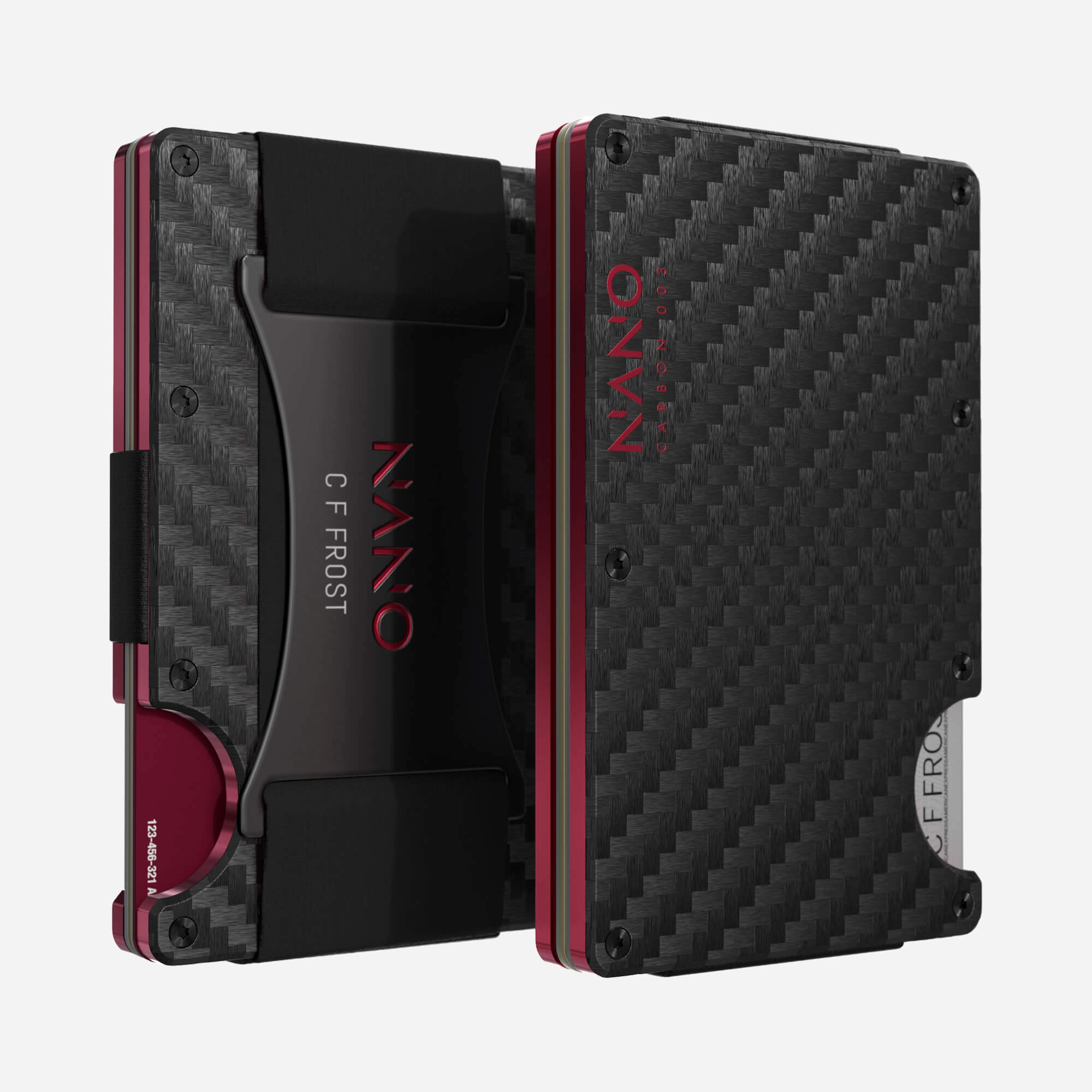 003 Personalised Cash Strap Wallet (Stealth Black/Volcano Red) Best Price Online