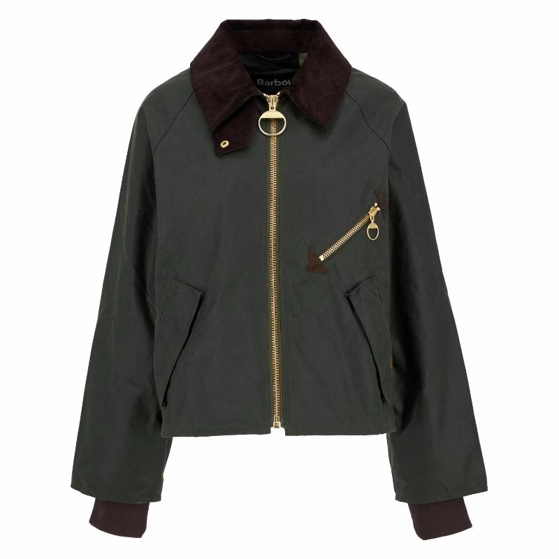 Limited Time Discount Clearance Event Today Barbour Arlene Ladies Wax Jacket - Fern/Ancient Tartan