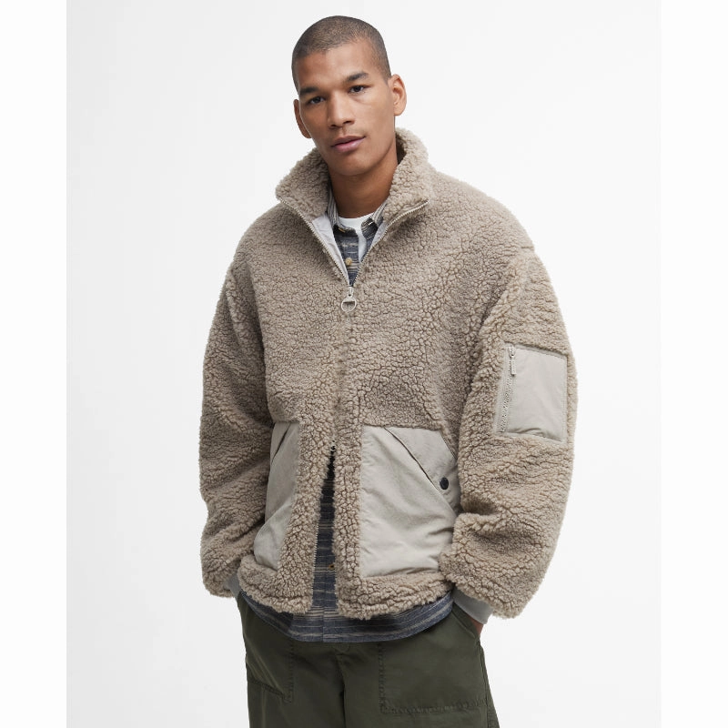 Barbour Weardale Fleece Mens Jacket - Concrete Best Price Today