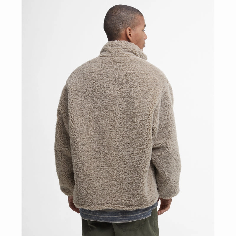 Barbour Weardale Fleece Mens Jacket - Concrete Today Only Special
