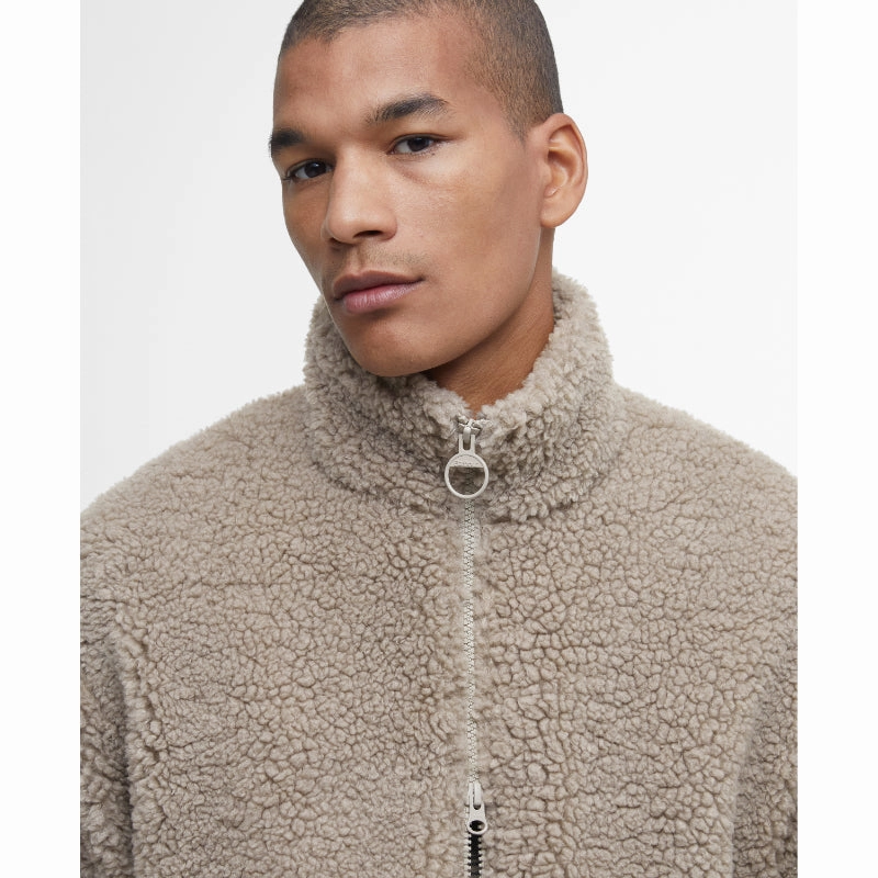 Barbour Weardale Fleece Mens Jacket - Concrete Online Deal Frenzy Special Price Offer
