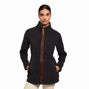 Holland Cooper Country Longline Ladies Fleece Jacket - Ink Navy Clearance Savings Now