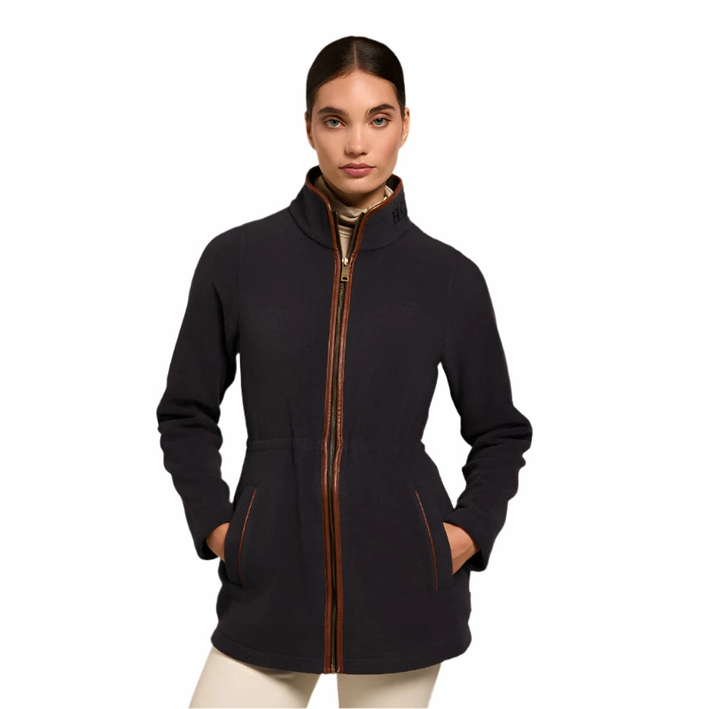 Holland Cooper Country Longline Ladies Fleece Jacket - Ink Navy Clearance Savings Now