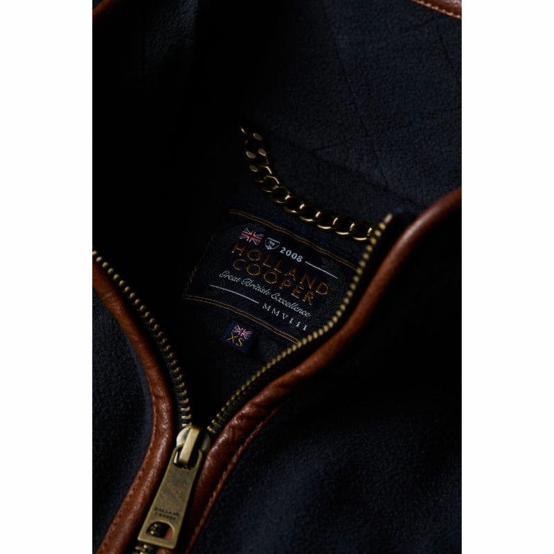Last Chance Steal Exclusive Savings Event Holland Cooper Country Longline Ladies Fleece Jacket - Ink Navy