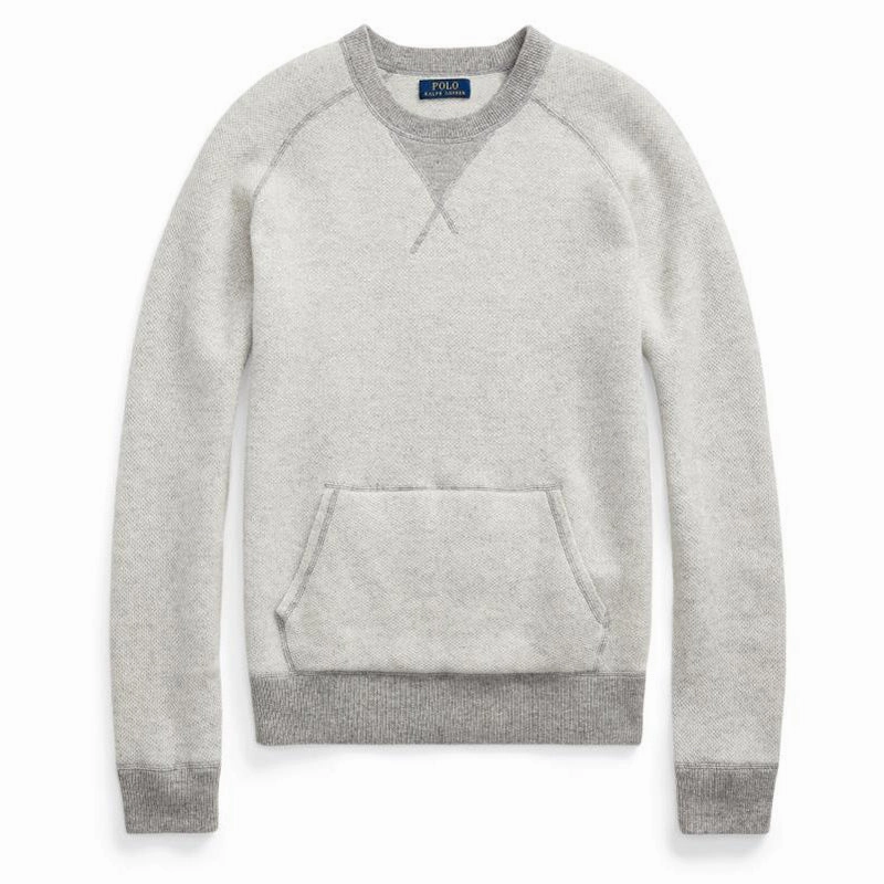 Shop Smart Save Biggest Savings Now Polo Ralph Lauren Reversible Cashmere Sweater Grey Multi