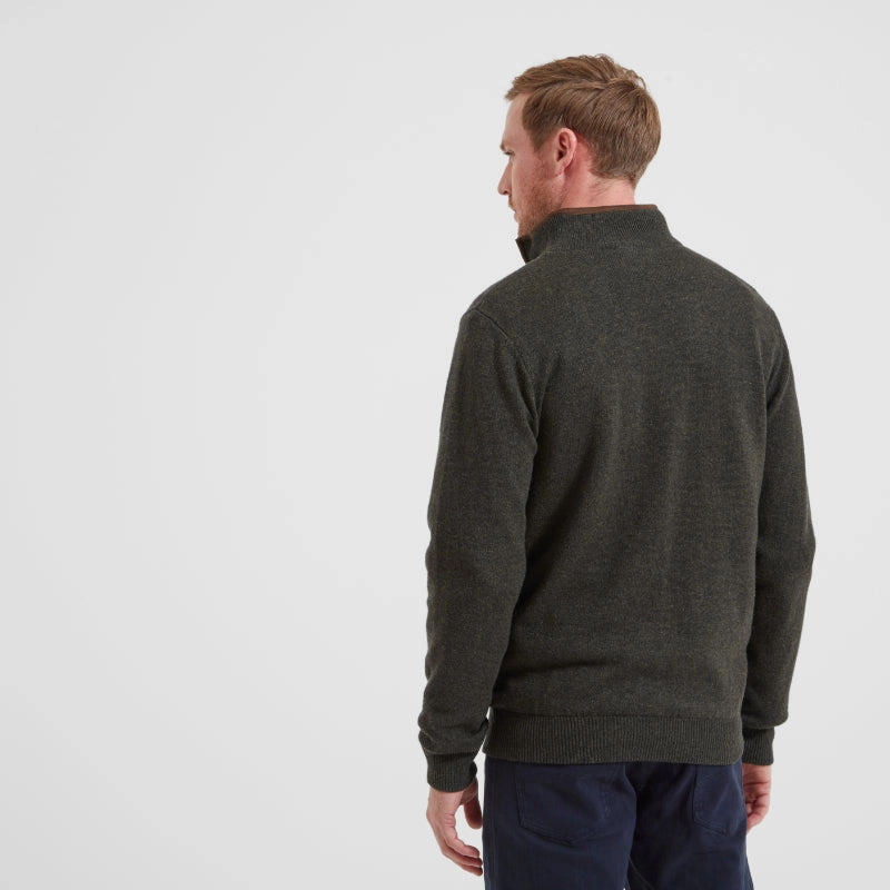 Steal the Deal Now Special Online Offer Schoffel Lambswool Aerobloc 1/4 Zip Neck Jumper - Loden