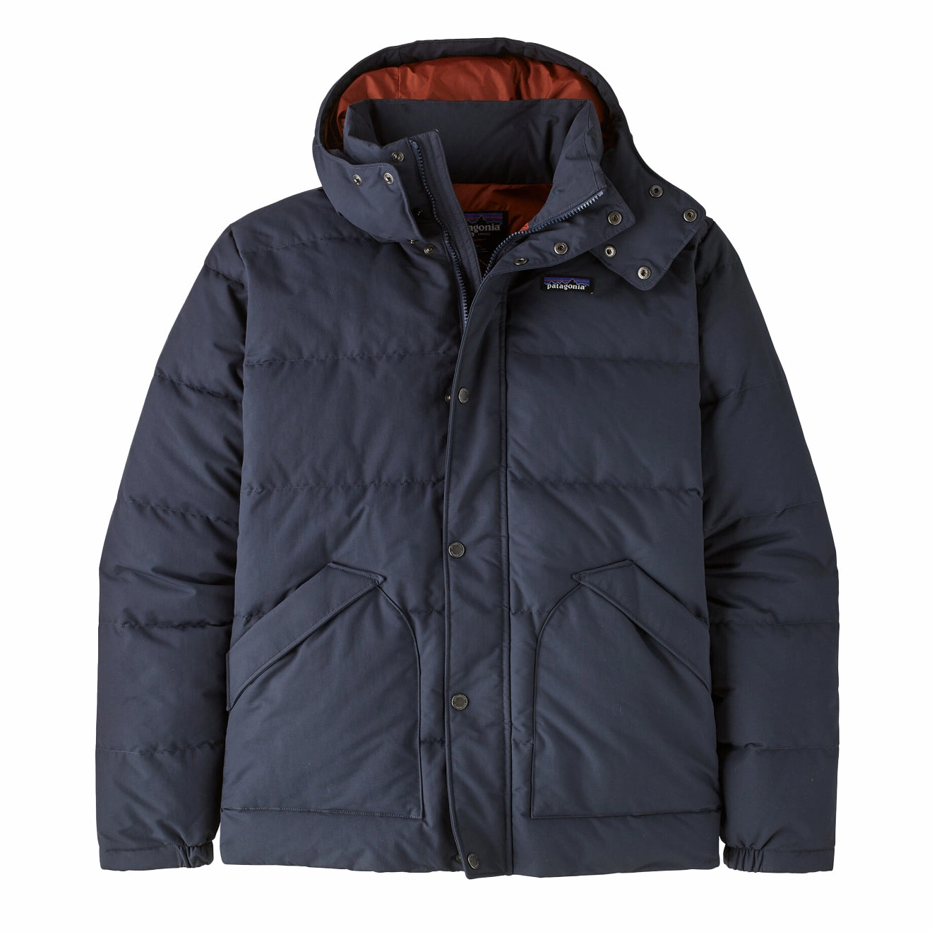 Patagonia Downdrift Jacket Smolder Blue / Burnished Red Daily Clearance Deal Shop Smart Save