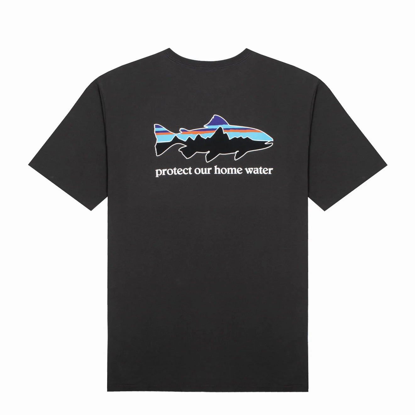 Patagonia Home Water Trout Organic T-Shirt Ink Black Shop Today Save
