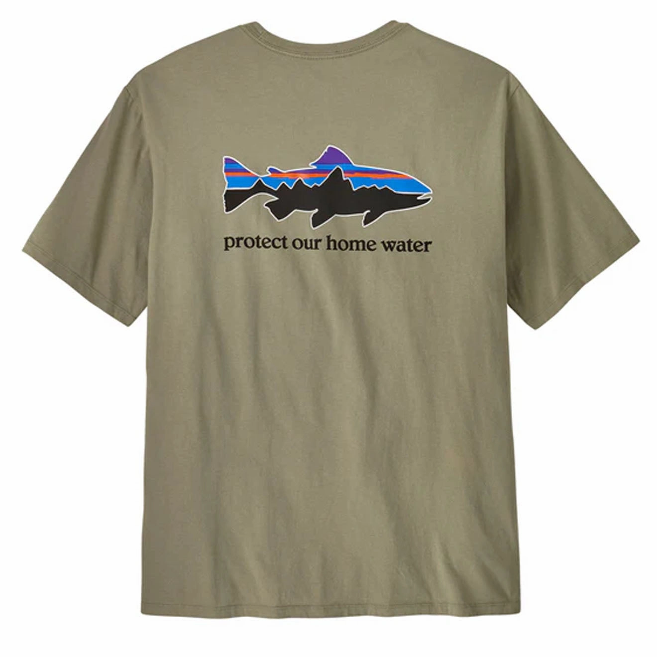 Limited Offer Alert Limited Time Sale Patagonia Home Water Trout Organic T-Shirt River Rock Green
