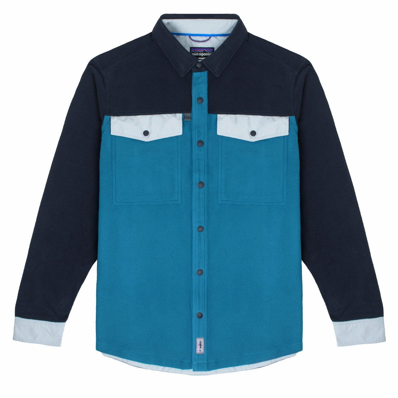 Patagonia L/S Early Rise Snap Shirt Wavy Blue Shop Now Save Clearance Event Today