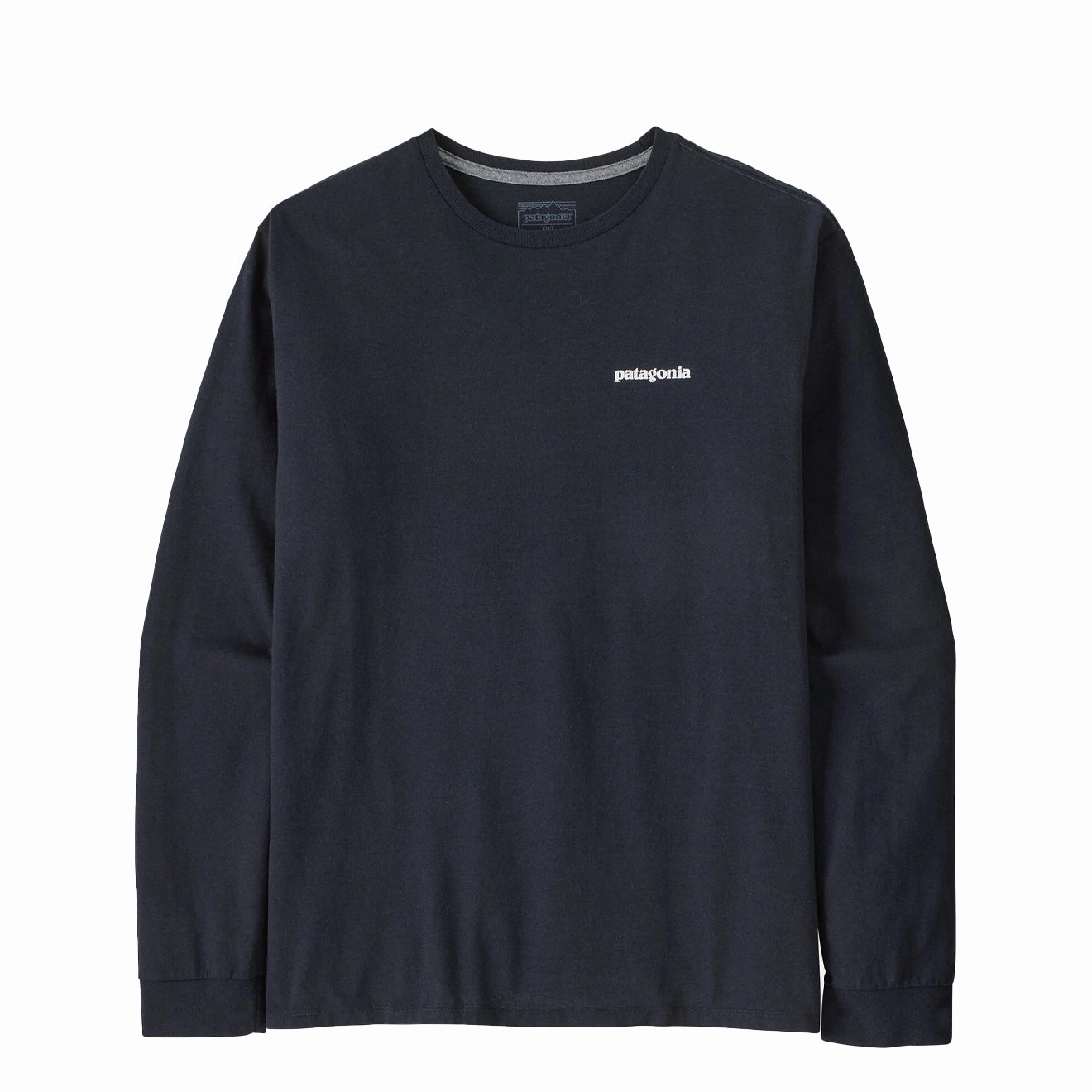 Hot Picks Today Today Only Hot Pick Patagonia L/S P-6 Logo Responsibili-Tee New Navy