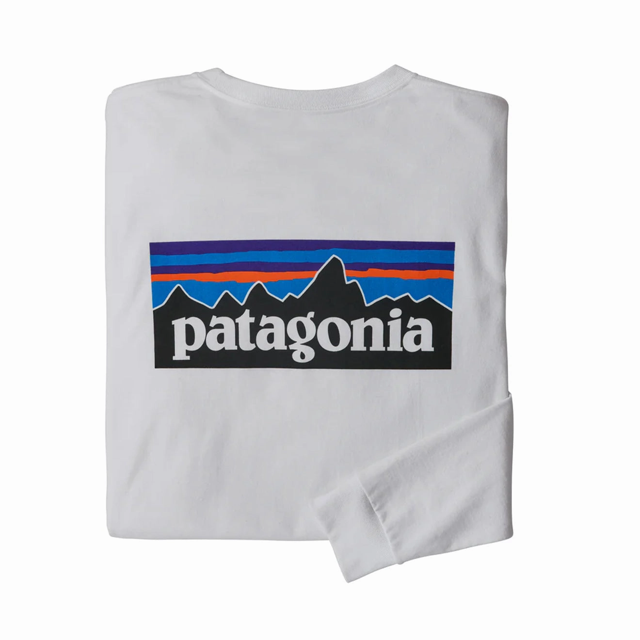 Patagonia L/S P-6 Logo Responsibili-Tee White Grab It Now Hot Deals Today