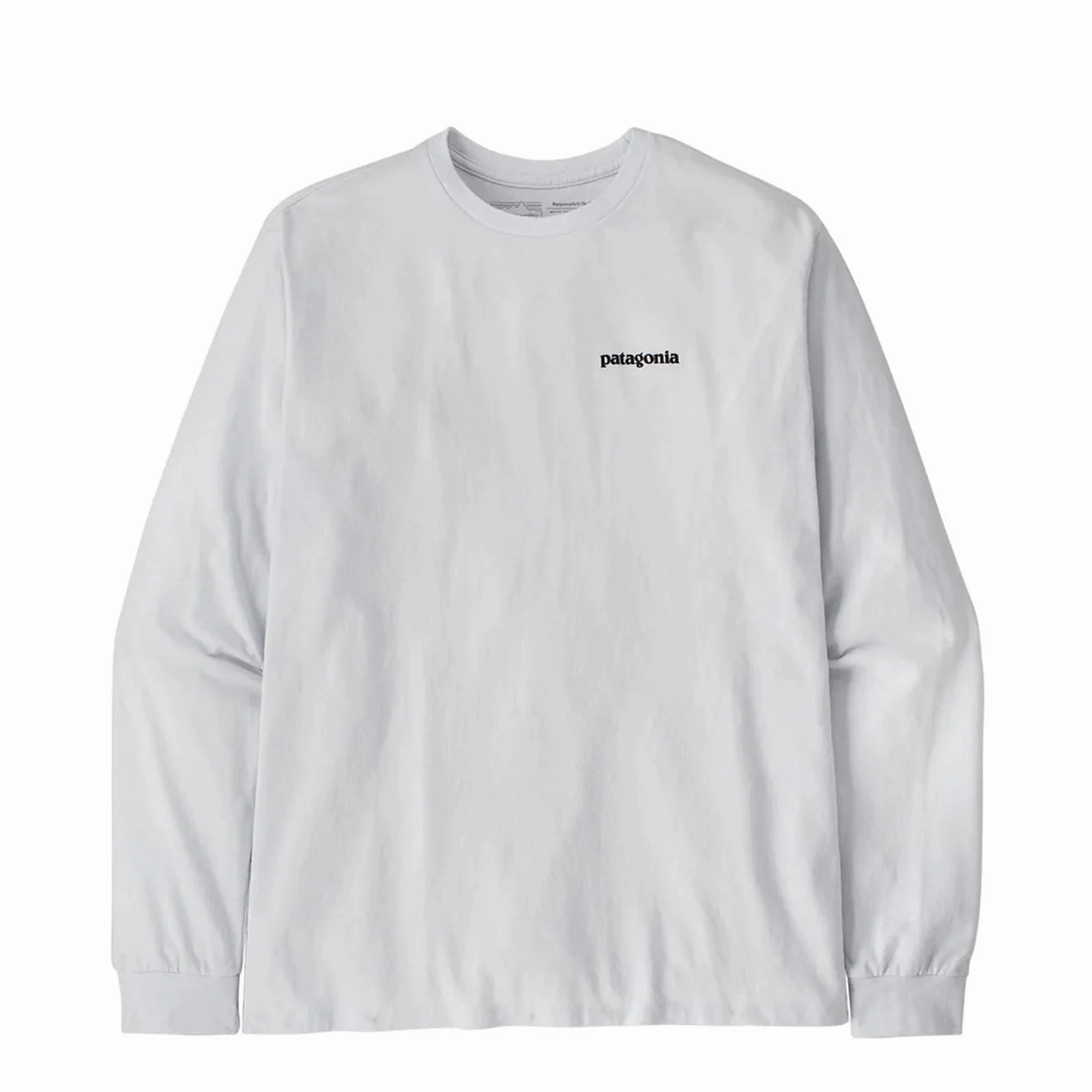 Patagonia L/S P-6 Logo Responsibili-Tee White Today Only Hot Pick