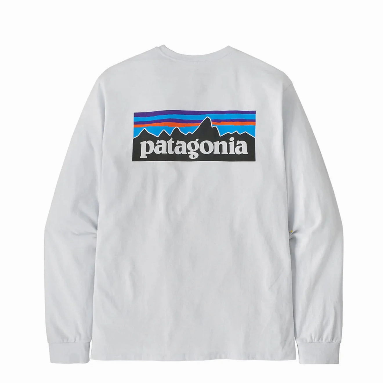 Patagonia L/S P-6 Logo Responsibili-Tee White Exclusive Savings Event Best Seller Deal
