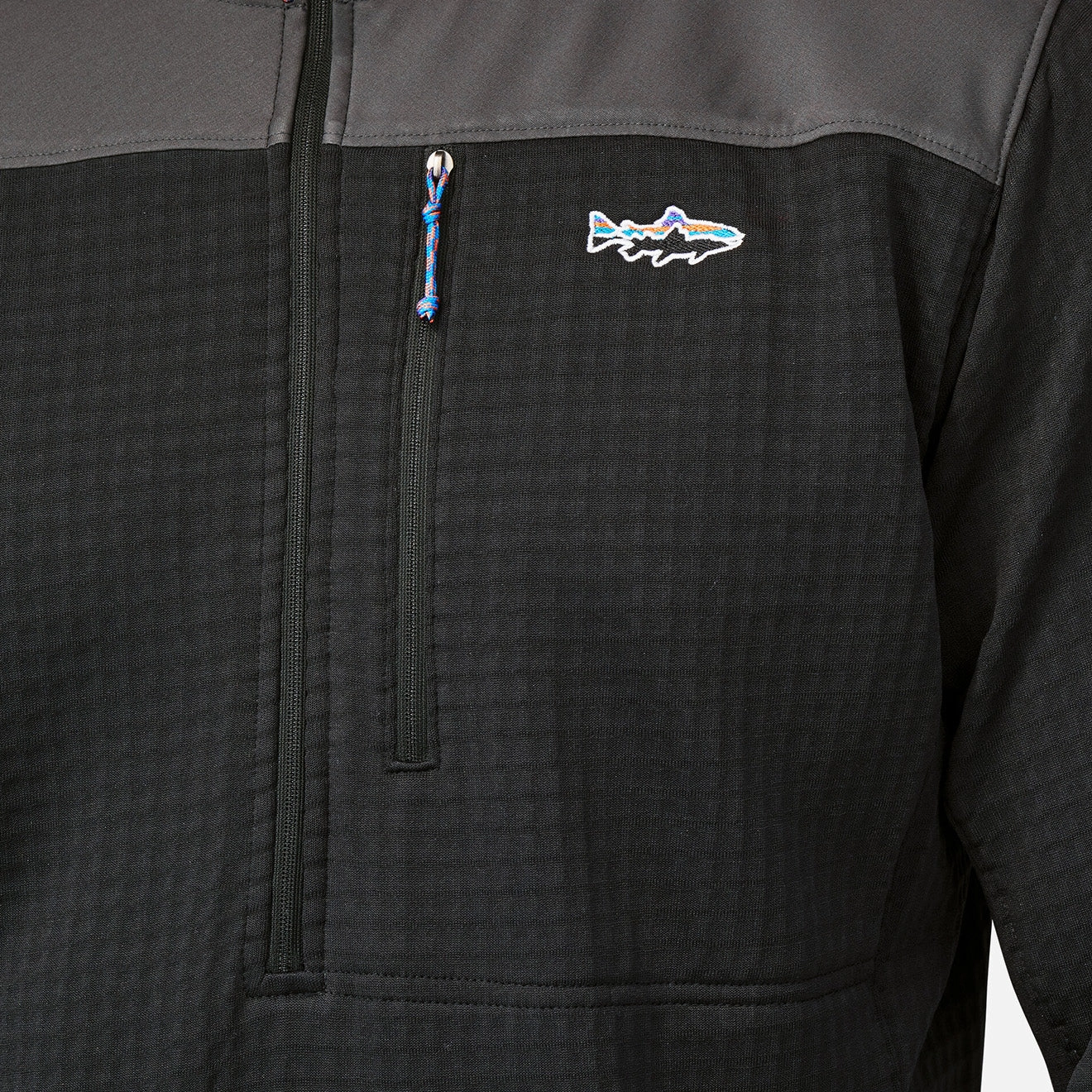 Flash Sale Alert Now Grab Your Deal Today Patagonia Long-Sleeved R1 Fitz Roy 1/4-Zip Black