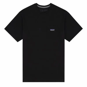 Steal the Deal Now Patagonia P-6 Label Pocket Responsibili-Tee Black