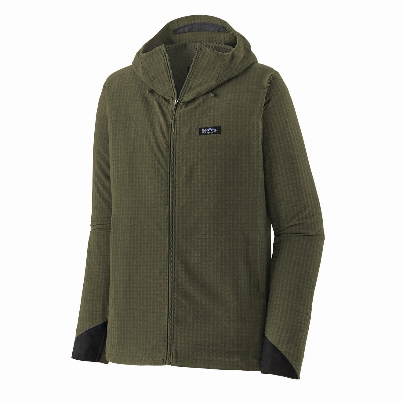 Patagonia R1 Techface Fitz Roy Trout Hoody Basin Green Dont Wait Save Today