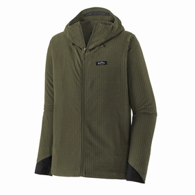 Hot Sale Today Patagonia R1 Techface Fitz Roy Trout Hoody Basin Green