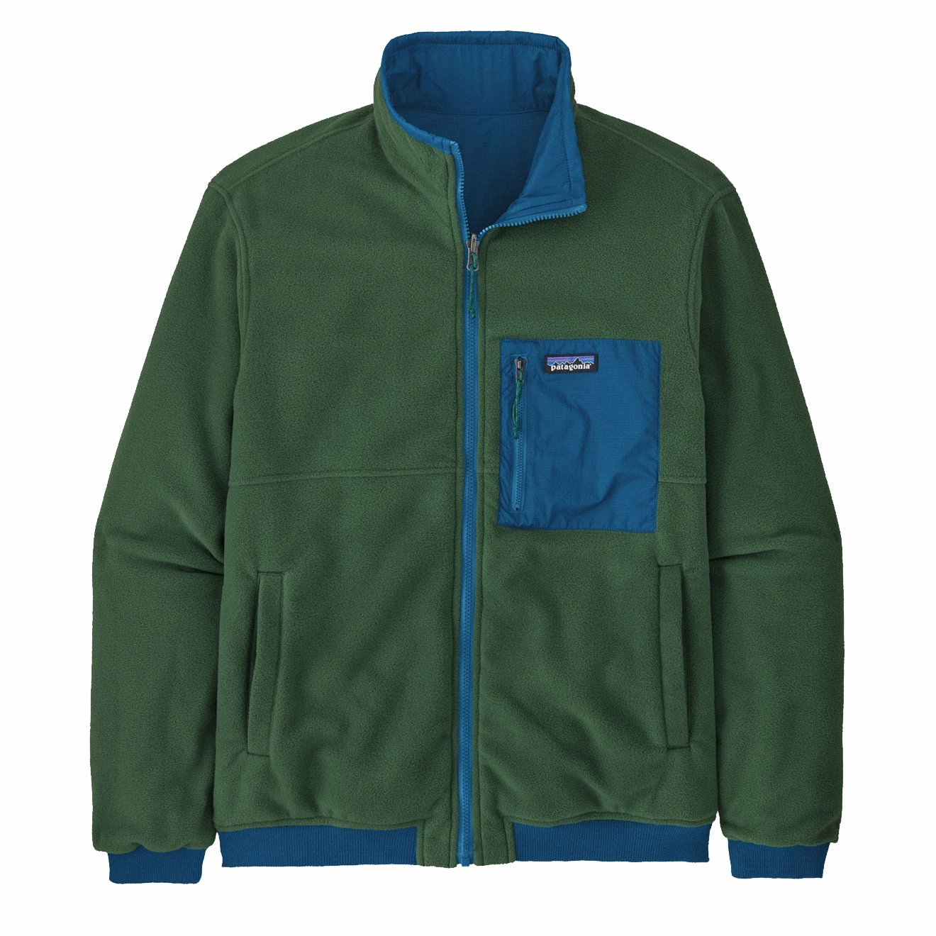 Patagonia Reversible Shelled Microdini Fleece Jacket Endless Blue Grab Todays Deal Flash Deal Today