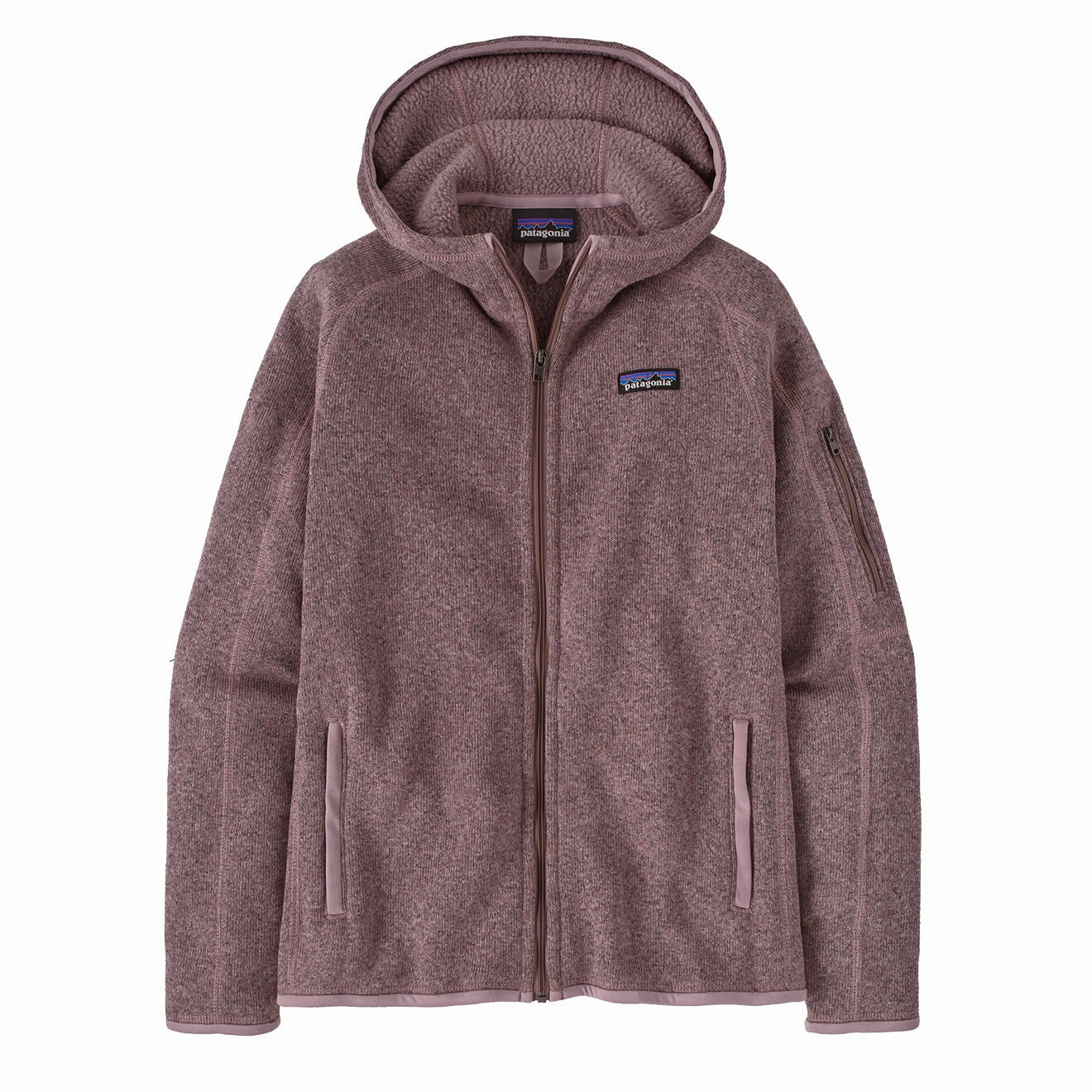 Grab the Deal Now Patagonia Womens Better Sweater Hoody Stormy Mauve