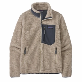 Patagonia Womens Classic Retro-X Jacket Natural / Smolder Blue Today Only Special Hot Sale Alert