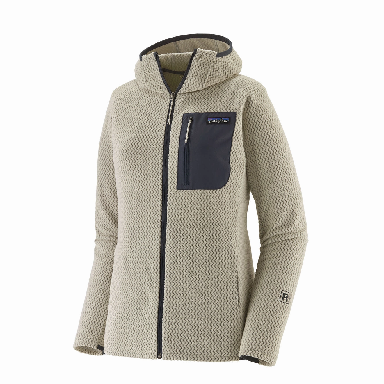 Grab Todays Deal Hot Sale Alert Patagonia Womens R1 Air Fleece Full-Zip Hoody Wool White