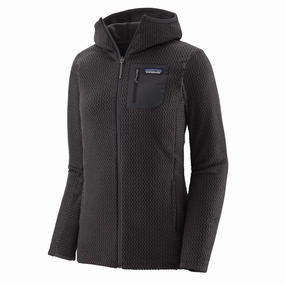 Patagonia Womens R1 Air Full-Zip Fleece Hoody Black Perfect Gift Offer