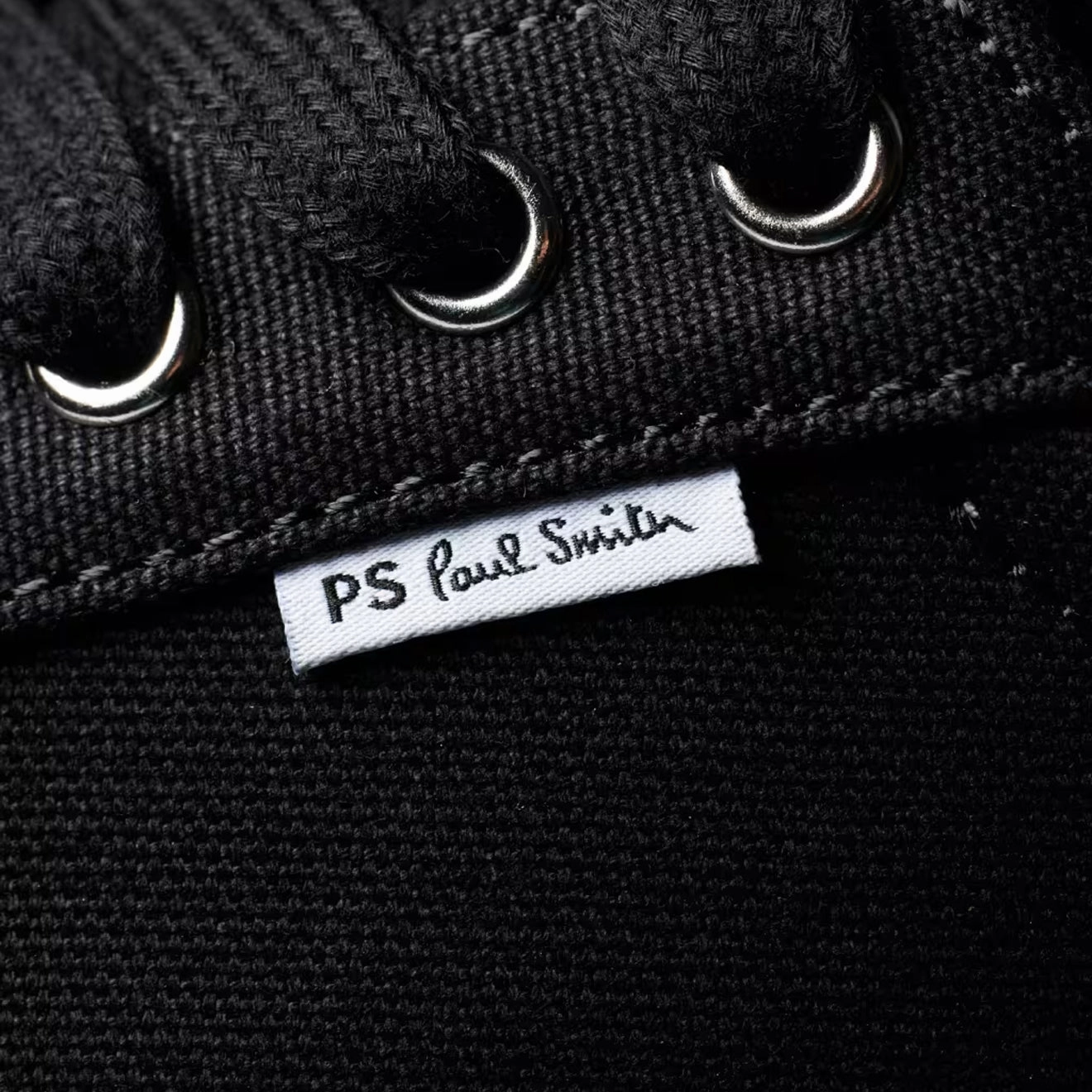Trending Offer Today Paul Smith Amos Canvas Trainers Black