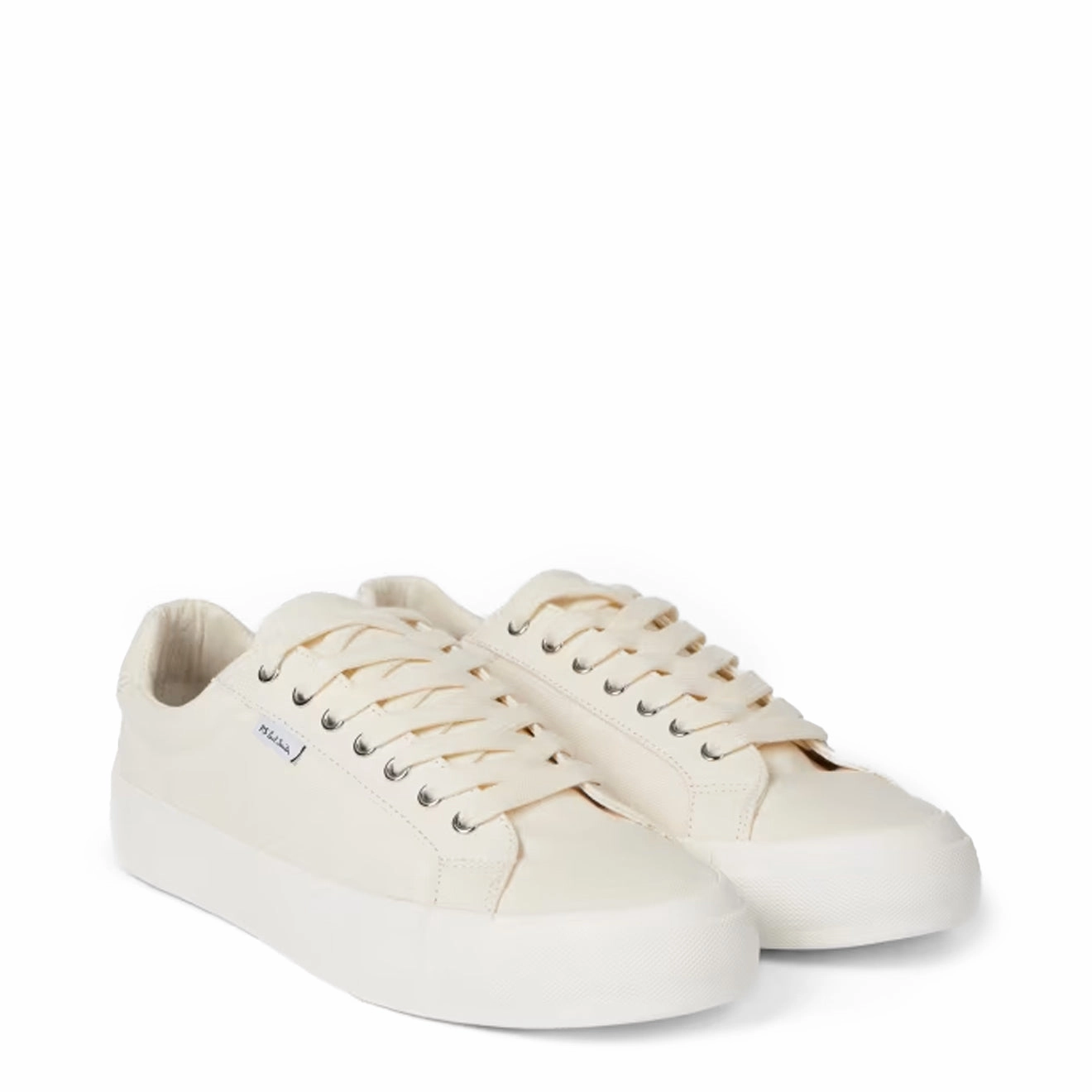 Flash Deal Today Instant Savings Deal Paul Smith Amos Canvas Trainers Ecru