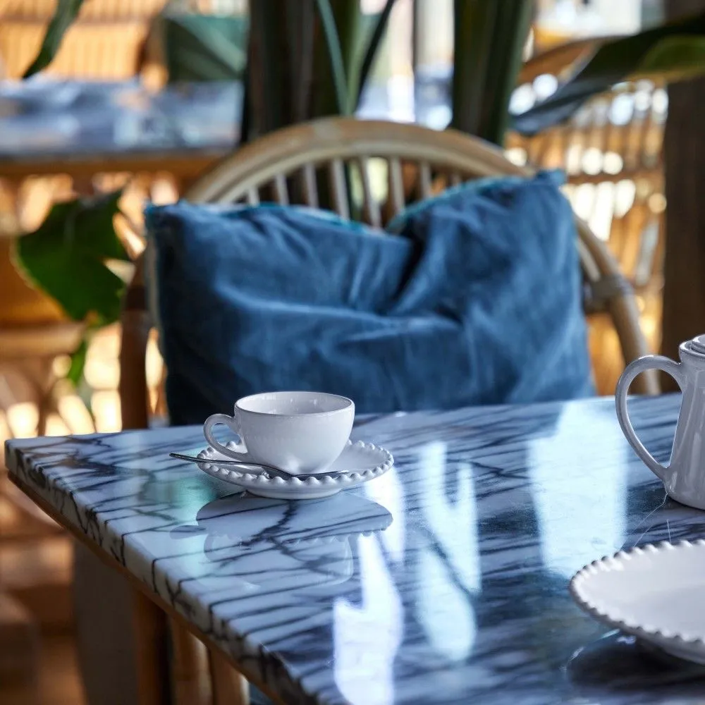 Pearl White Tea Cup & Saucer