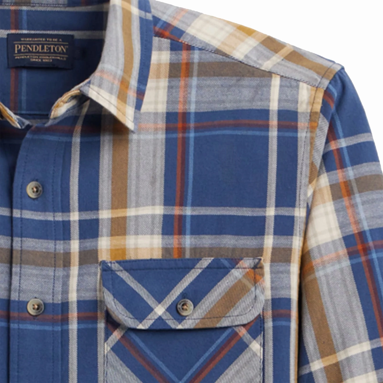 Pendleton Beach Shack Shirt Navy Multi Plaid Big Savings Event