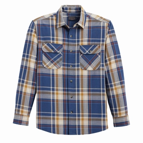 Pendleton Beach Shack Shirt Navy Multi Plaid Mega Sale Now