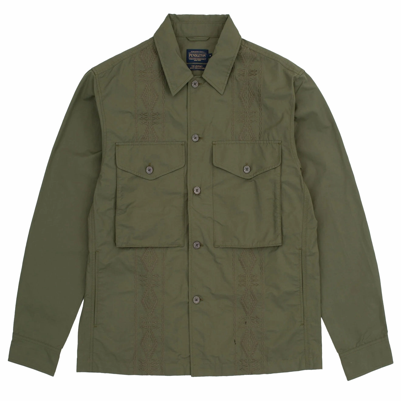 Pendleton Parachute Overshirt Olive MustShop Sale