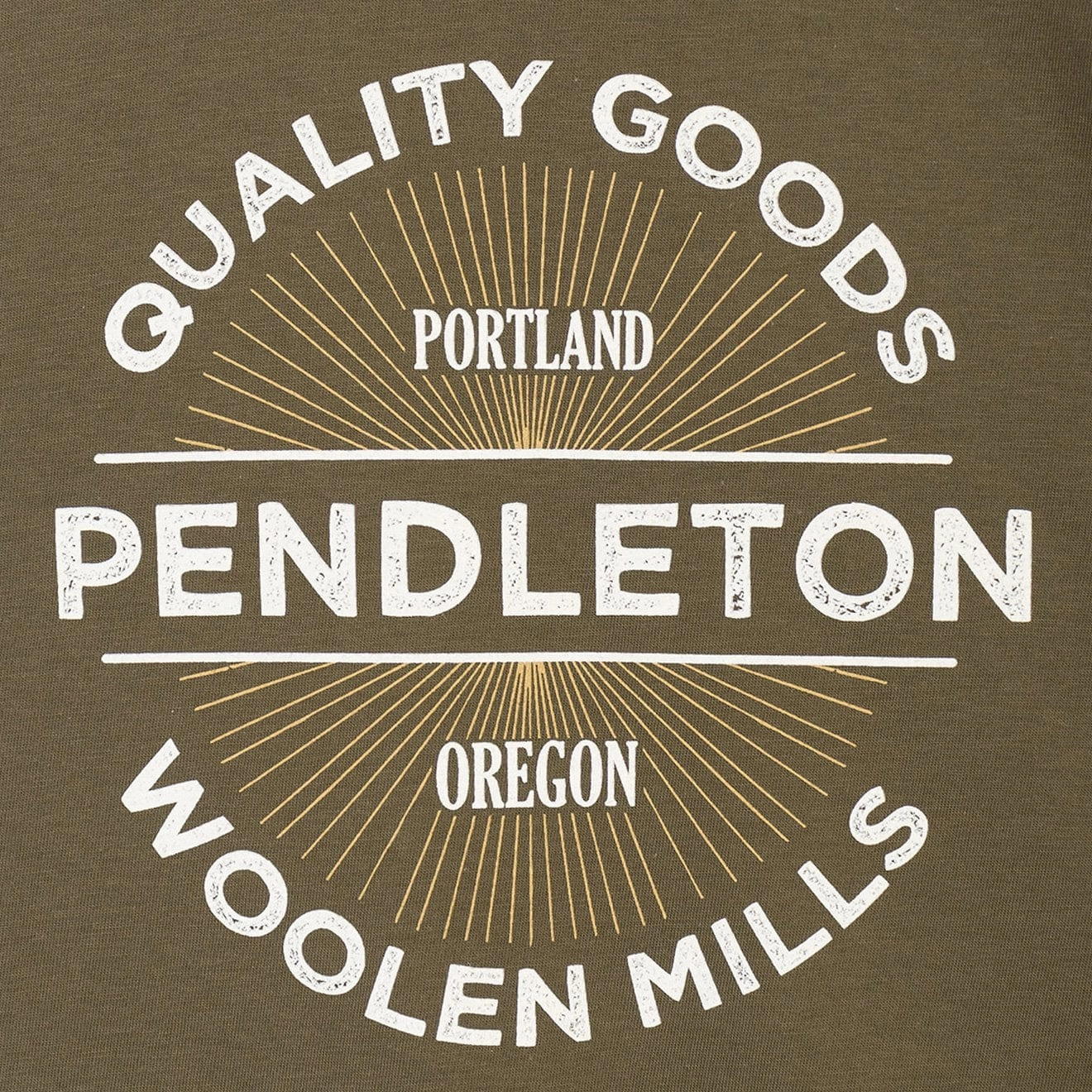 Instant Savings Inside Pendleton Quality Goods T-Shirt Olive