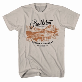 Flash Offer Today Special Price Offer Pendleton Road Trip Graphic Tee Sand / Black