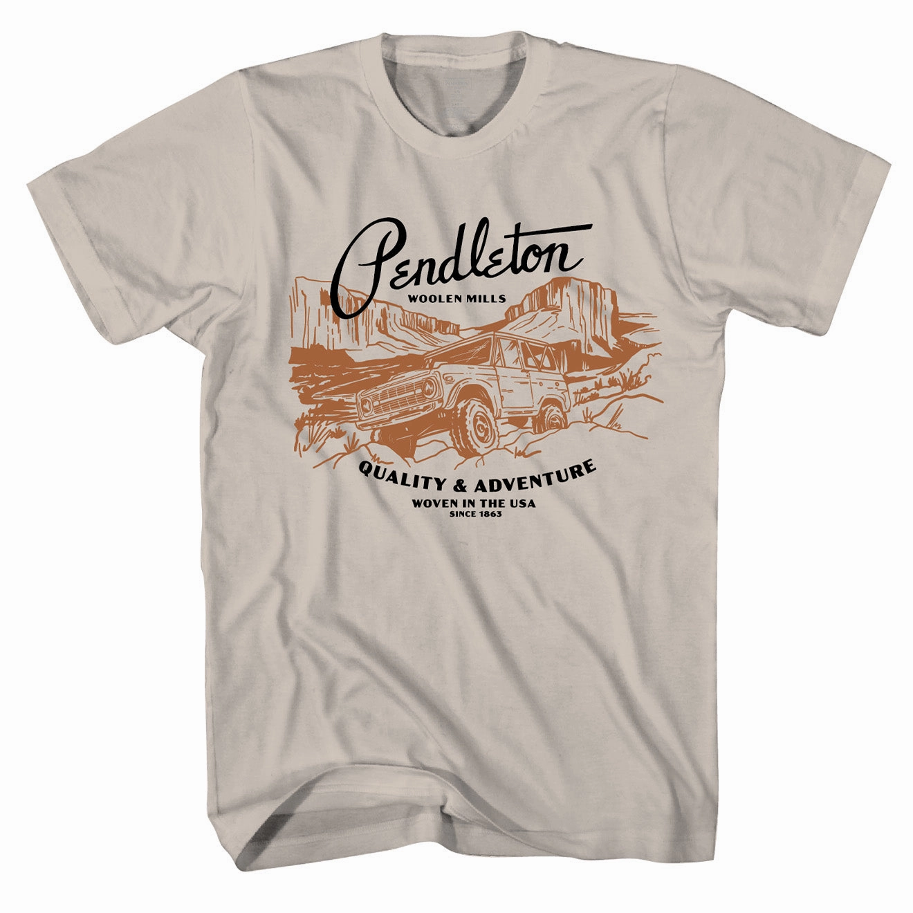 Hot Pick Deal Deal Frenzy Today Pendleton Road Trip Graphic Tee Sand / Black