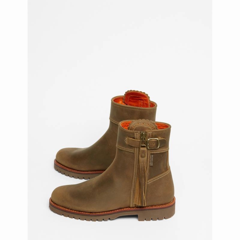 Penelope Chilvers Cropped Tassel Ladies Leather Boot - Biscuit Hot Offer Event Trending Today Steal