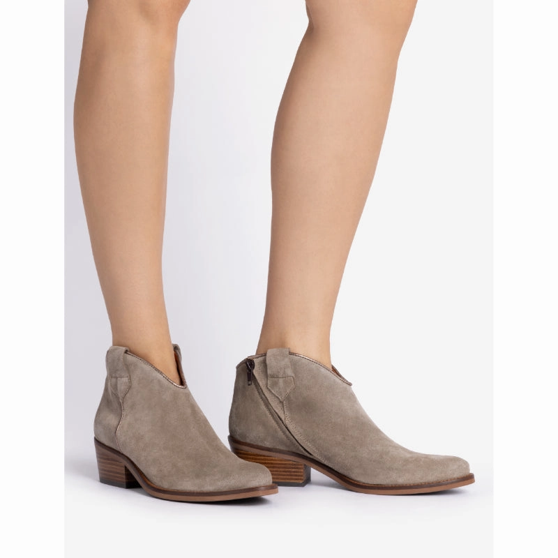 Penelope Chilvers Dolly Ladies Suede Boot - Taupe Special Steal Event