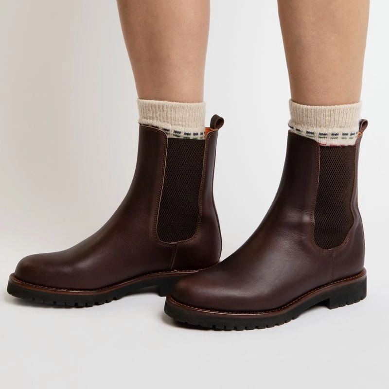 Penelope Chilvers Doma Leather Ladies Ankle Boot - Conker Save Today Only