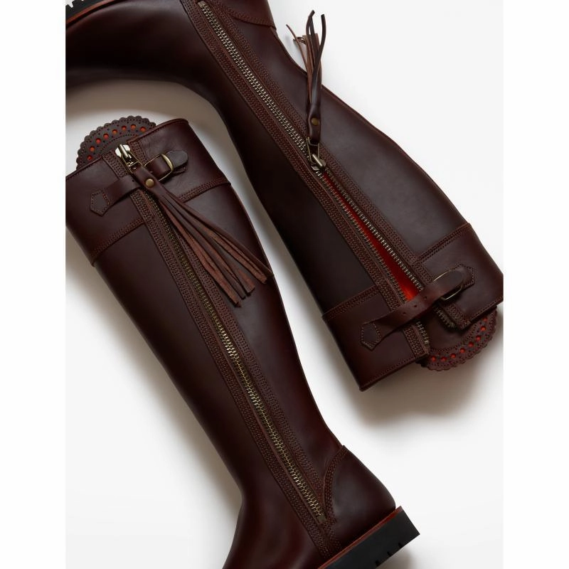 Trending Hot Picks Online Exclusive Offer Penelope Chilvers Long Tassel Ladies Leather Boot - Conker