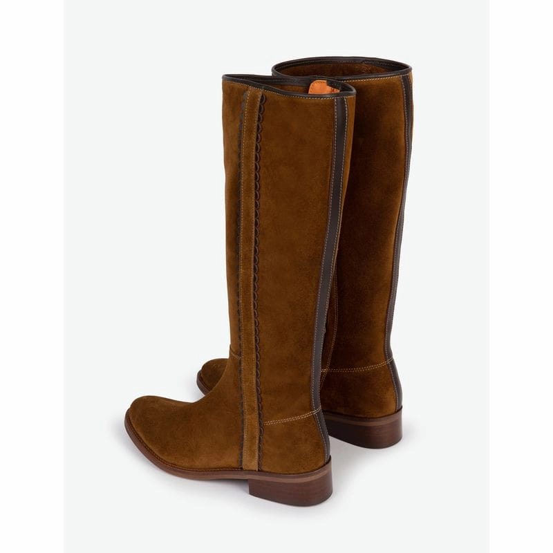 Trending Hot Deal Mega Sale Now Penelope Chilvers Posada Rociera Suede Ladies Boot - Peat