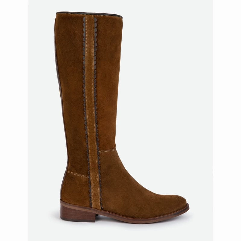 Penelope Chilvers Posada Rociera Suede Ladies Boot - Peat Today Only Special